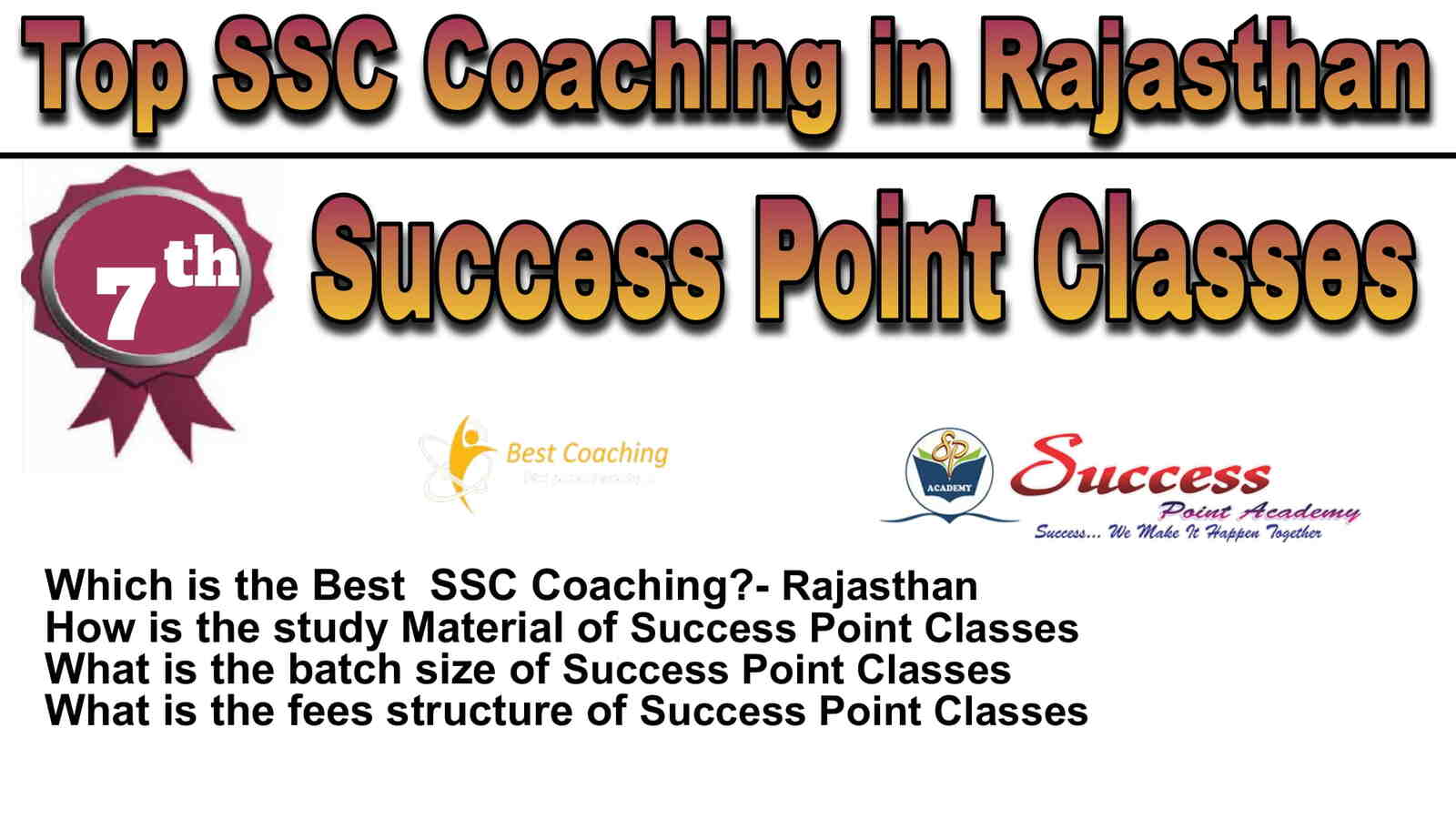 Rank 7 Best SSC Coaching in Rajasthan