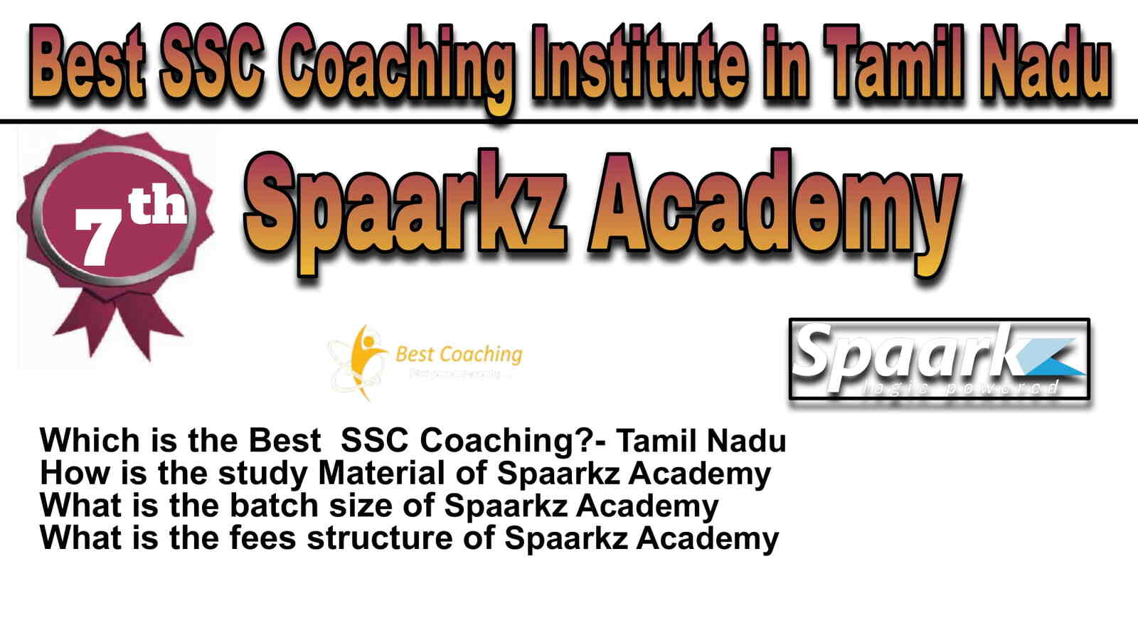 Rank 7 Best SSC Coaching in Tamil Nadu