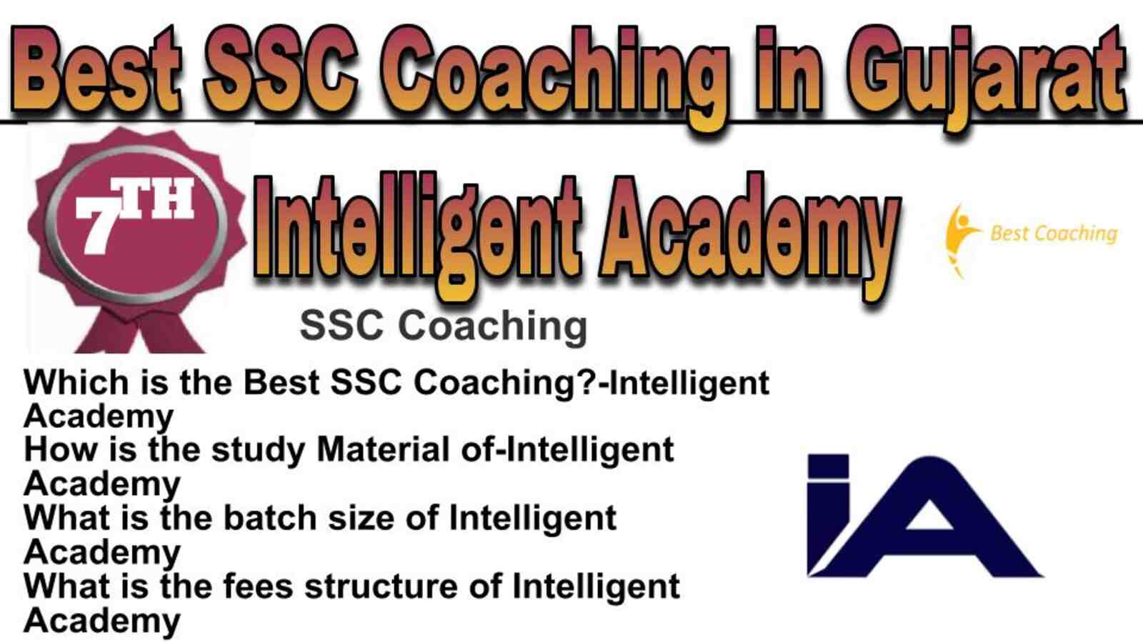 Rank 7 best SSC coaching in Gujarat