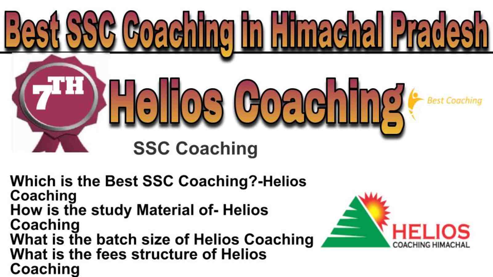 Rank 7 best SSC coaching in Himachal Pradesh