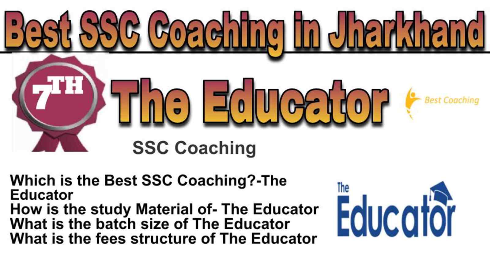 Rank 7 best SSC coaching in Jharkhand