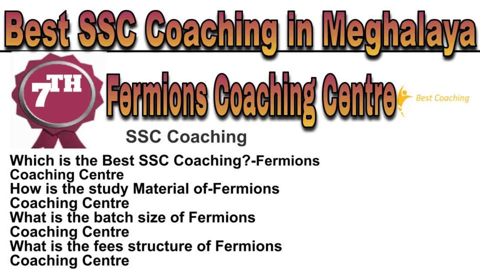 Rank 7 best SSC coaching in Meghalaya