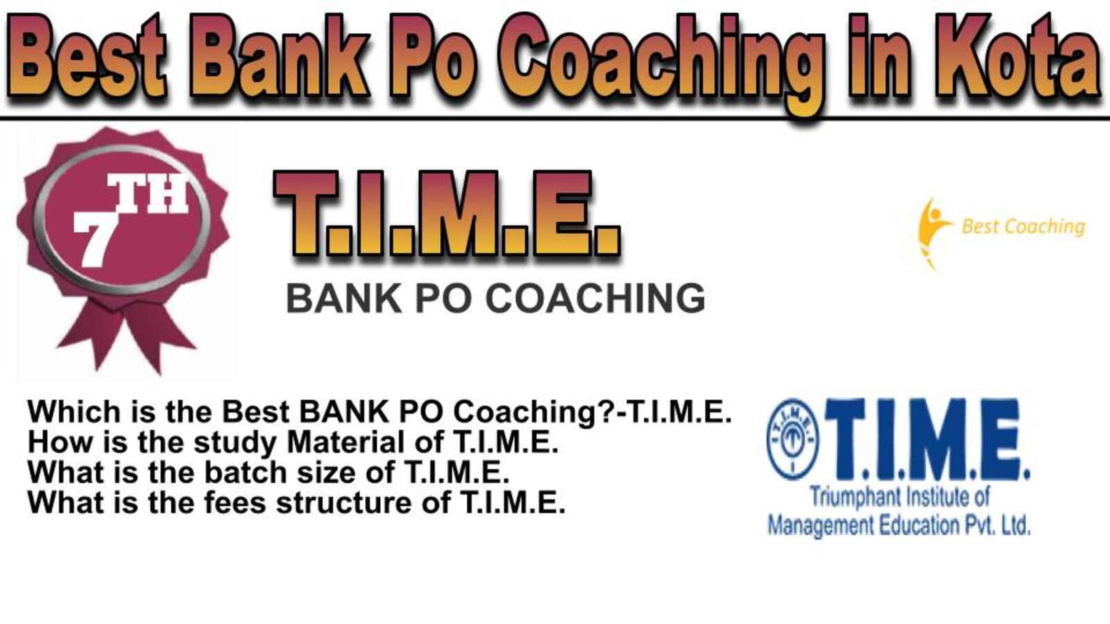 Rank 7 best bank po coaching in Kota