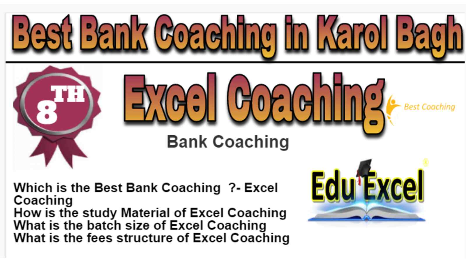 Rank 8 Best Bank Coaching in karol Bagh
