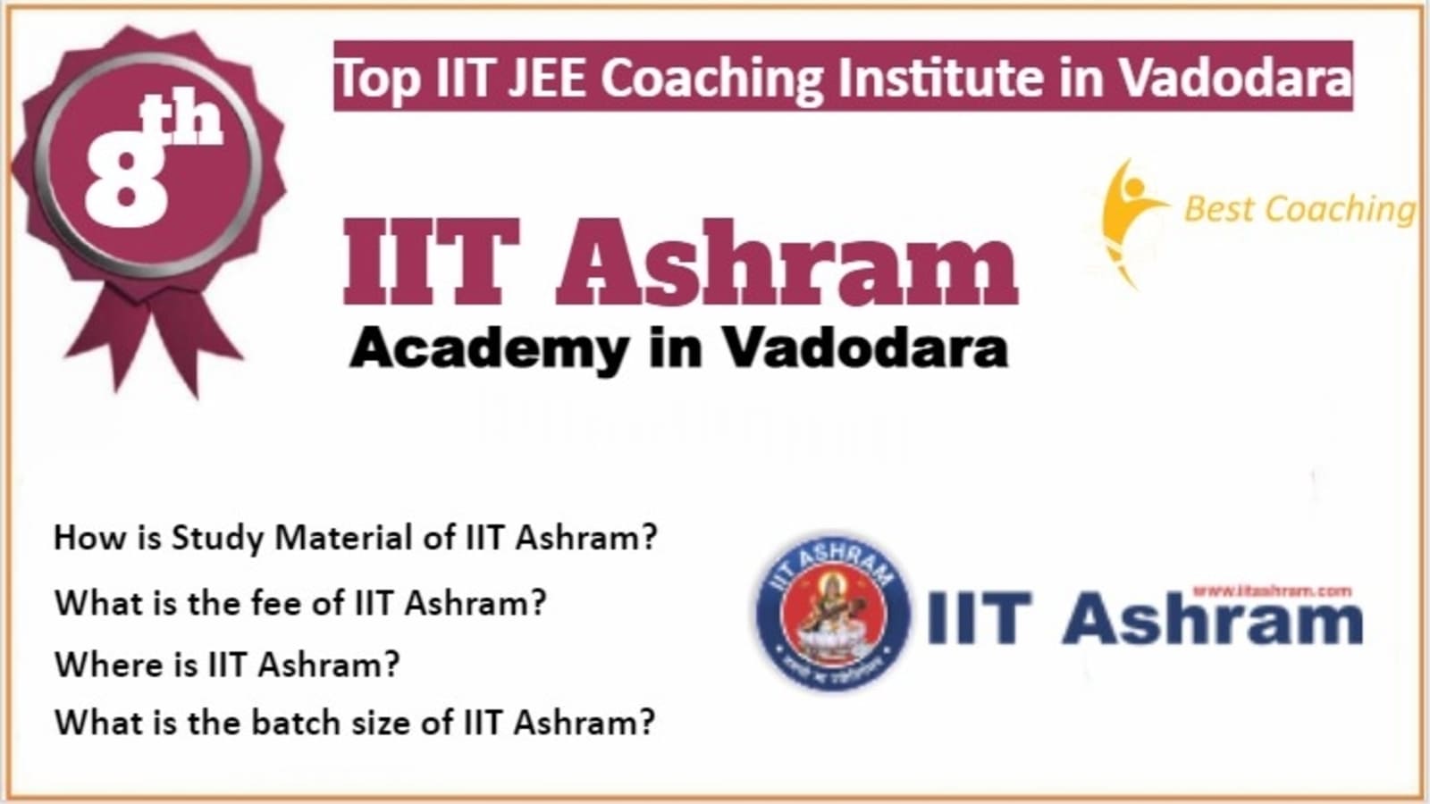 Rank 8 Best IIT JEE Coaching in Vadodara