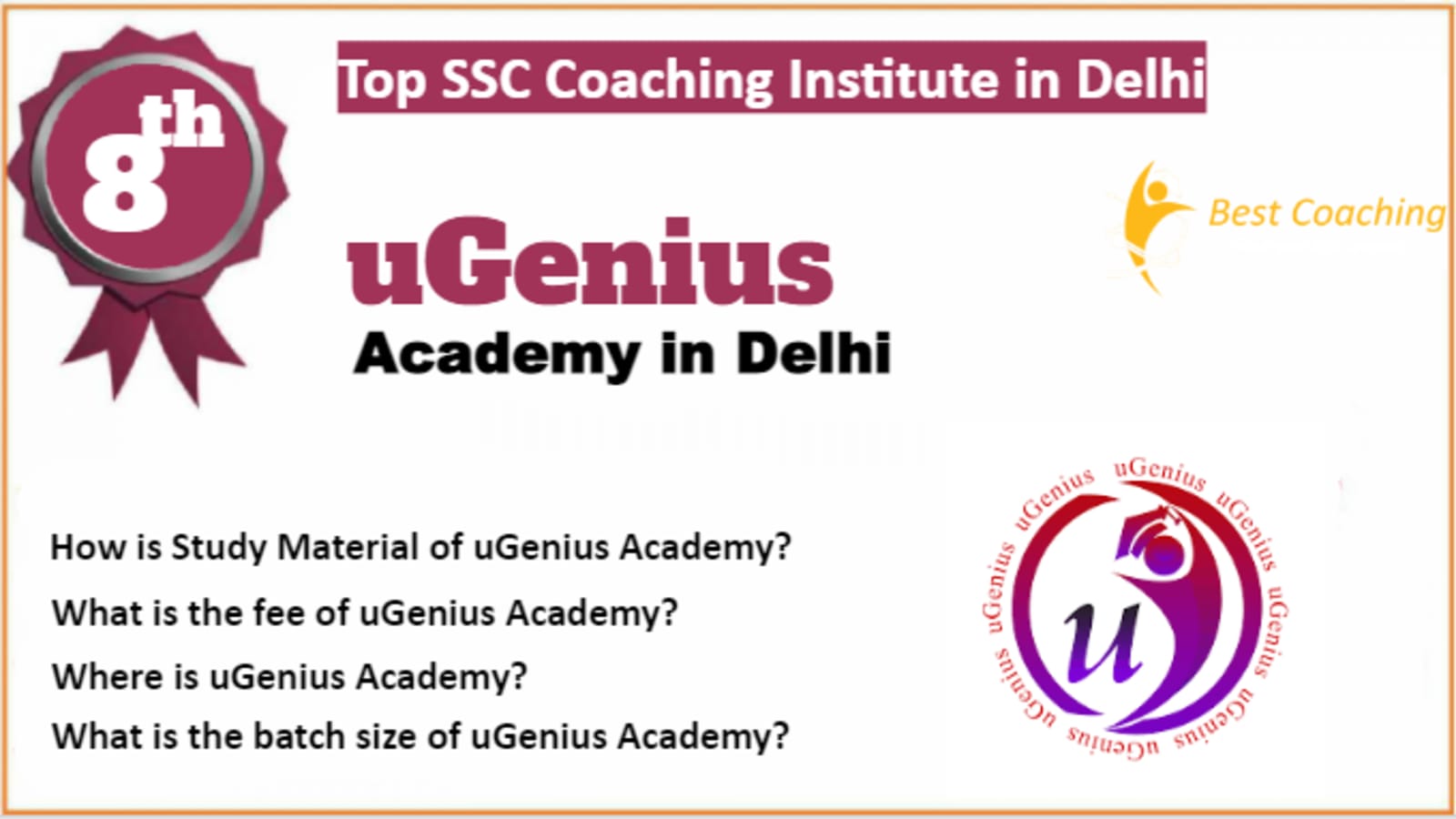 Rank 8 Best SSC Coaching In Delhi