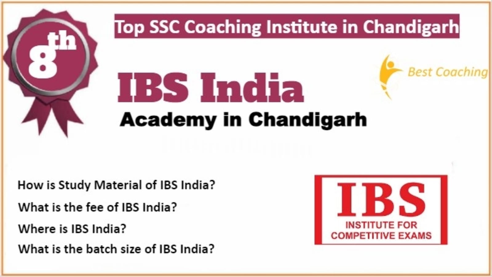 Rank 8 Best SSC Coaching in Chandigarh
