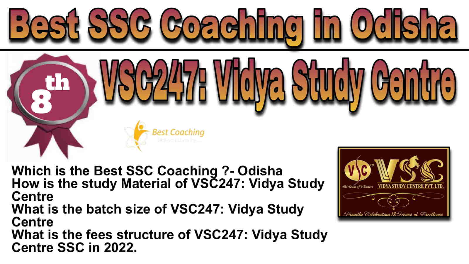 Rank 8 Best SSC Coaching in Odisha