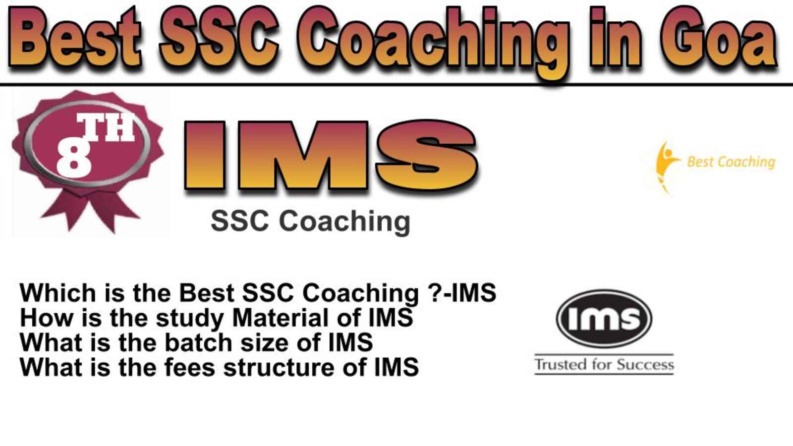 Rank 8 best SSC coaching in Goa
