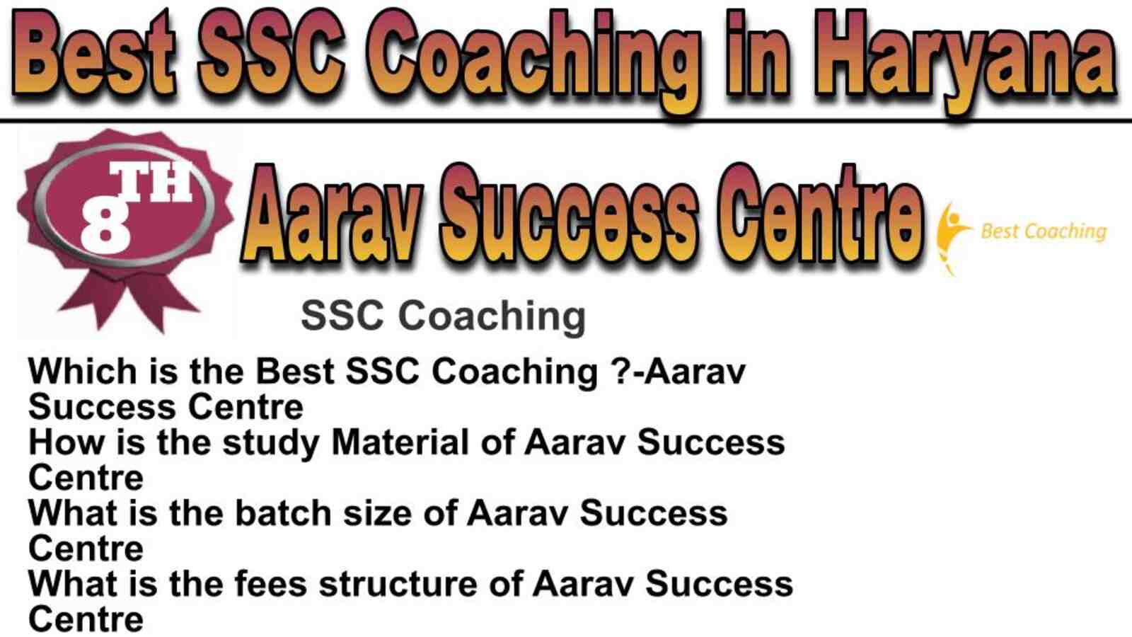 Rank 8 best SSC coaching in Haryana
