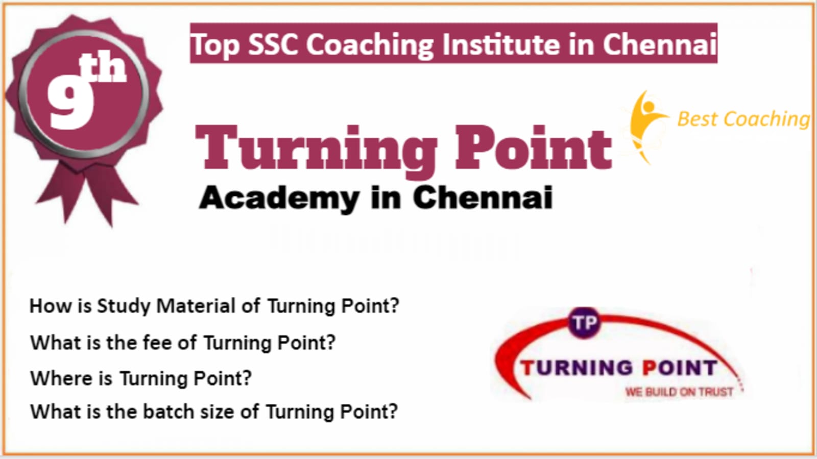 Rank 9 Best SSC Coaching in Chennai