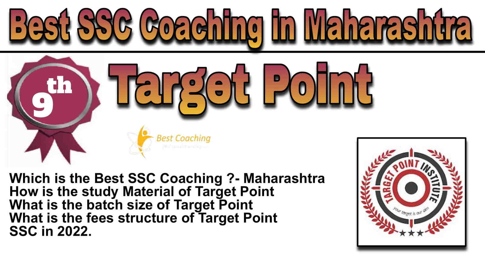Rank 9 Best SSC Coaching in Maharashtra