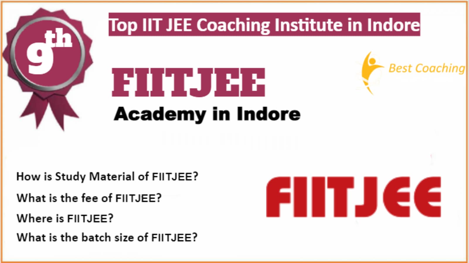 Rank 9 Top IIT JEE Coaching in Indore