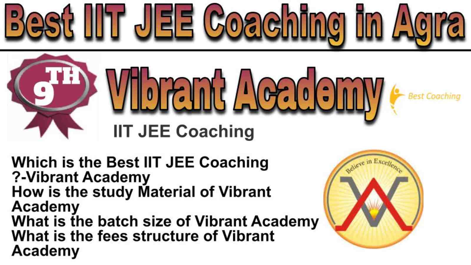 Rank 9 best IIT JEE coaching in Agra Rank 9 best IIT JEE coaching in Agra