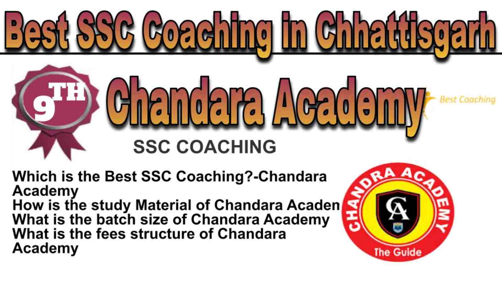 Rank 9 best SSC coaching in Chhattisgarh