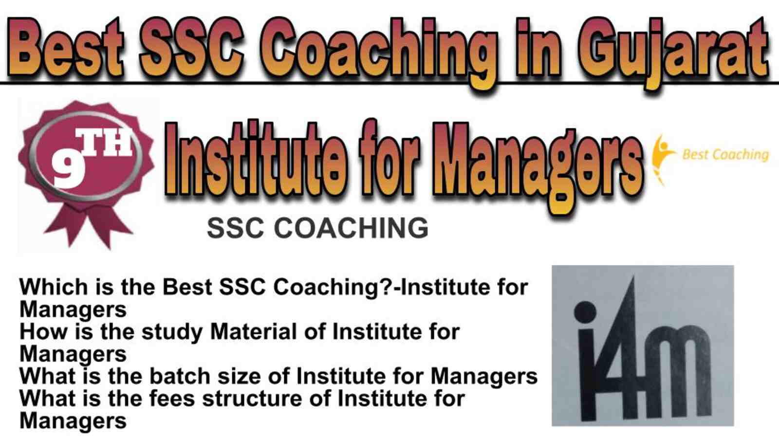 Rank 9 best SSC coaching in Gujarat