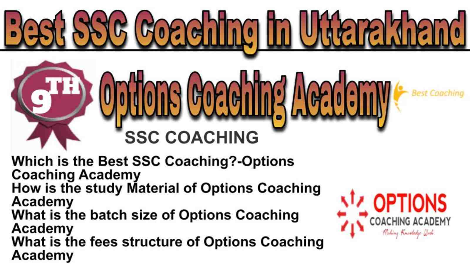 Rank 9 best SSC coaching in Uttarakhand