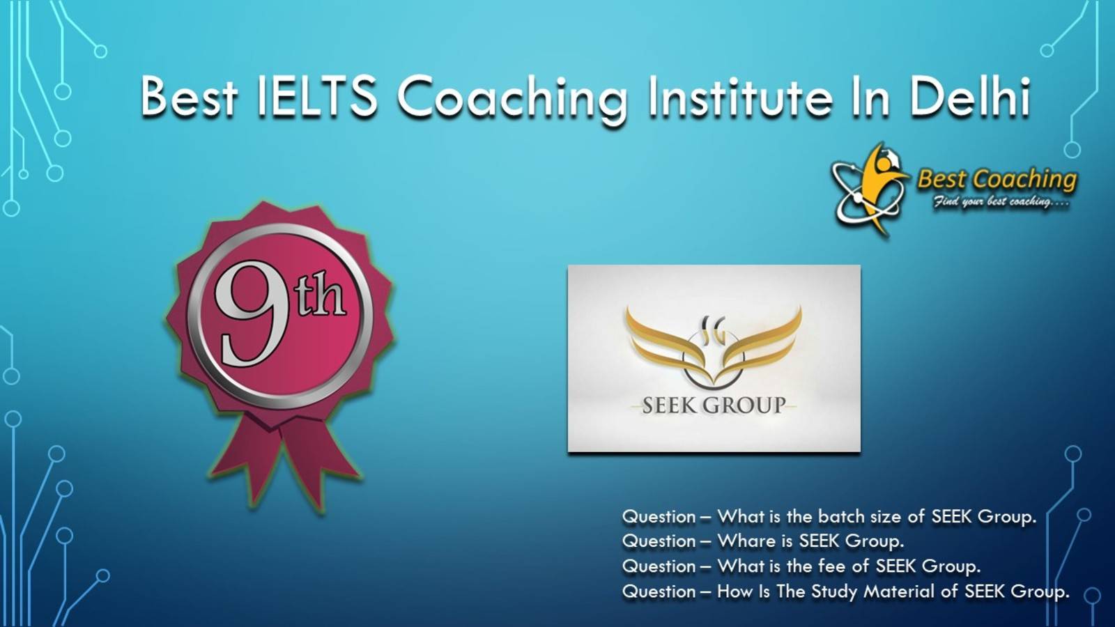 Seek Academy IELTS Coaching in Delhi. Rank 9th IELTS Coaching in Delhi. Best IELTS Preparation in Delhi Rank 9. 9th Top IELTS Coaching in Delhi. Best IELTS Coaching in Delhi Rank 9. List of Best 10 IELTS Coaching in Delhi Top IELTS Coaching in Delhi