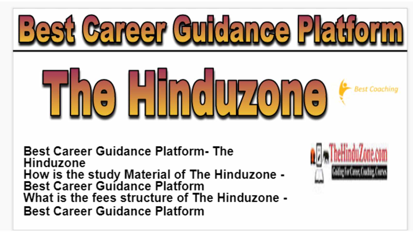 The Hinduzon Best Career Guidance Platform
