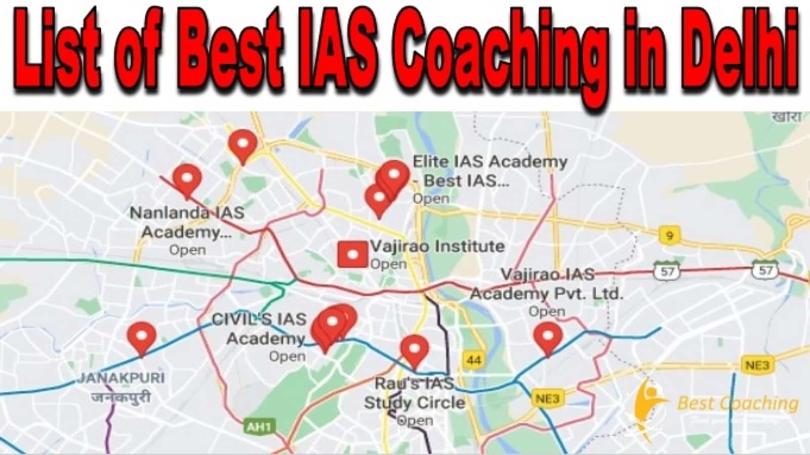 List of best IAS Coaching in Delhi