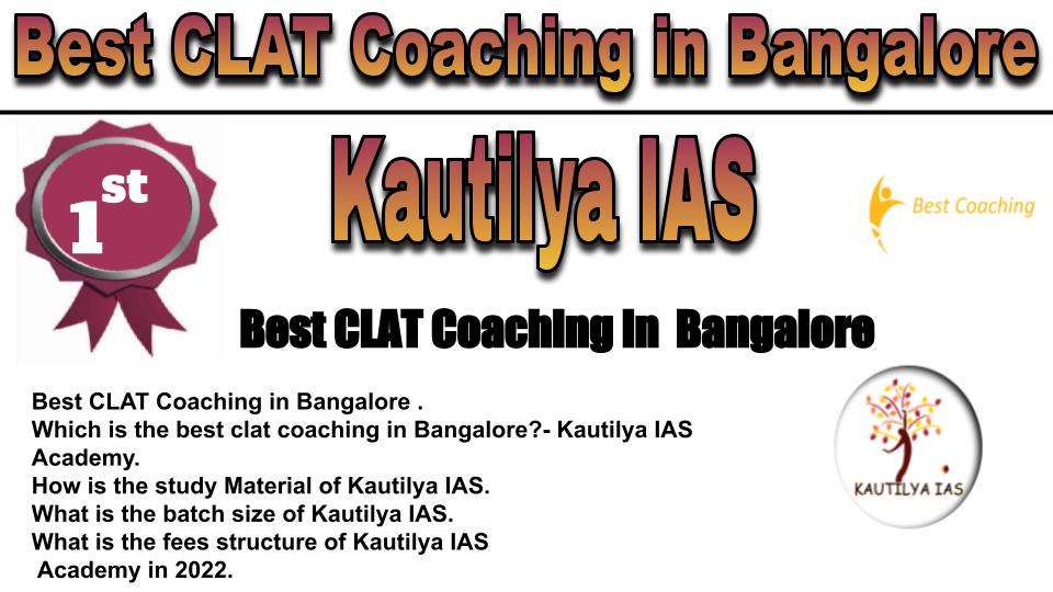RANK 1 Best CLAT Coaching in Bangalore