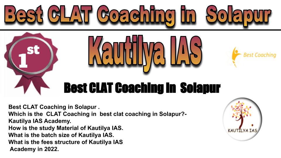 RANK 1 Best CLAT Coaching in Solapur