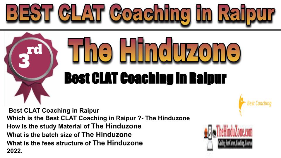 RANK 3 BEST CLAT Coaching in Raipur