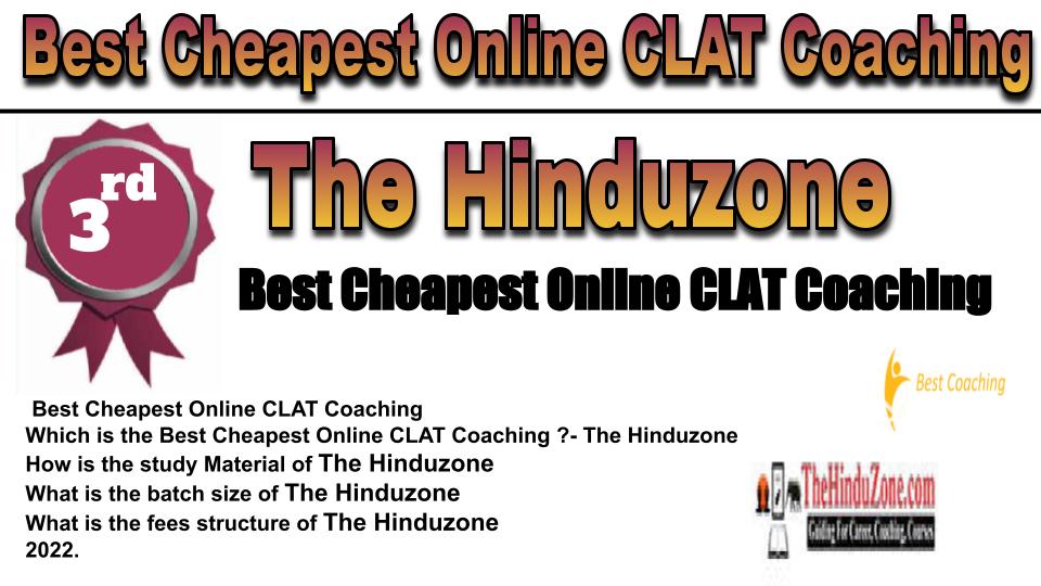 RANK 3 Best Cheapest Online CLAT Coaching