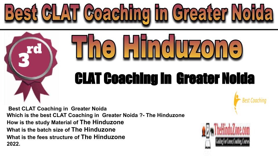 RANK 3 best clat coaching in Greater Noida