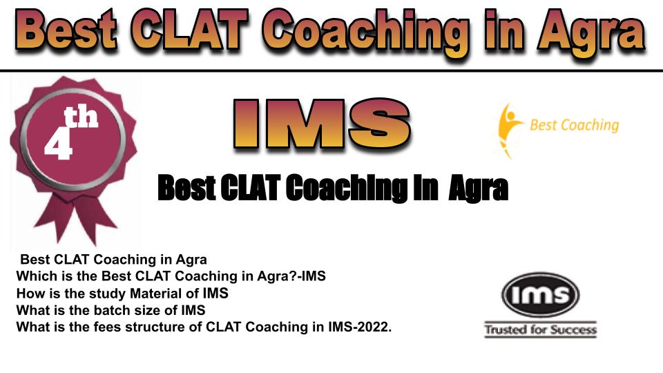 RANK 4 Best CLAT Coaching in Agra