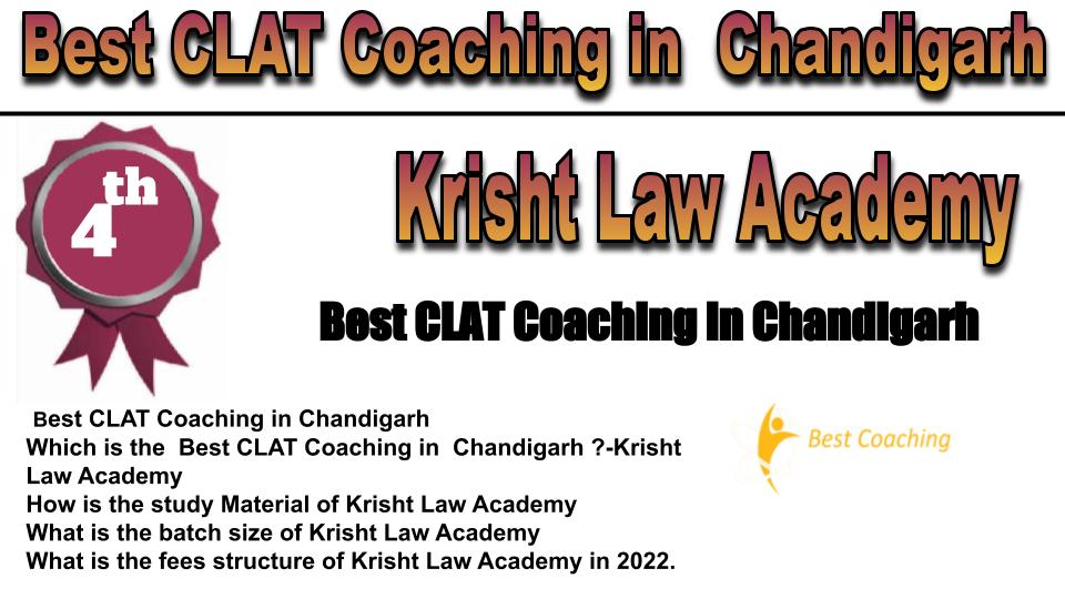 RANK 4 Best CLAT Coaching in Chandigarh
