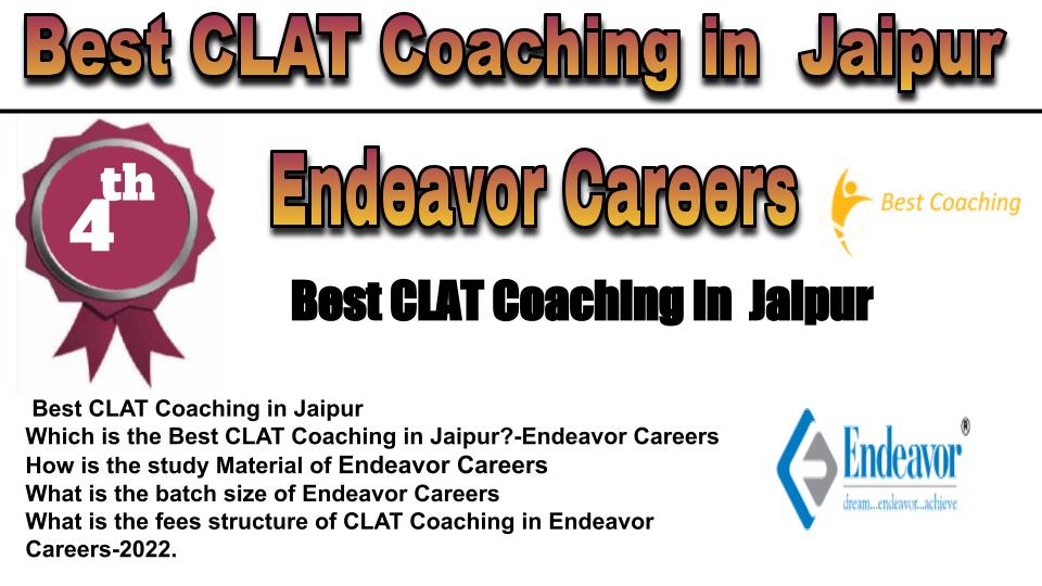 RANK 4 Best CLAT Coaching in Jaipur
