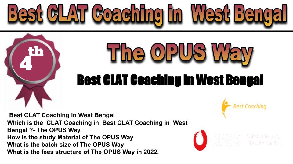 RANK 4 Best CLAT Coaching in West Bengal