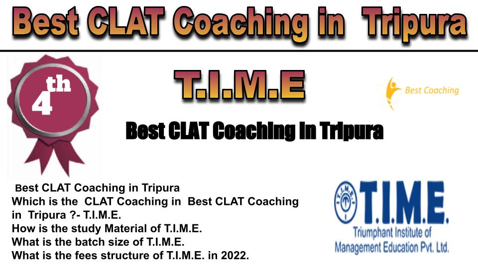 RANK 4 Best CLAT Coaching tripura