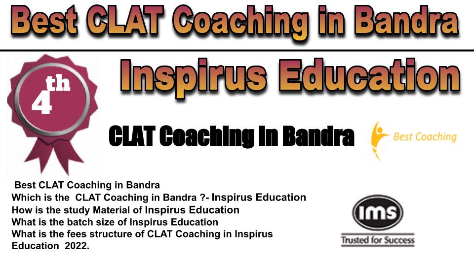 RANK 4 Best clat coaching in Bandra