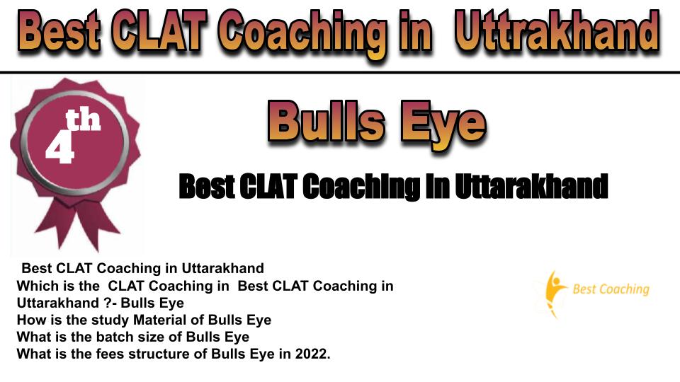 RANK 4 best clat coaching in UTTRAKHAND
