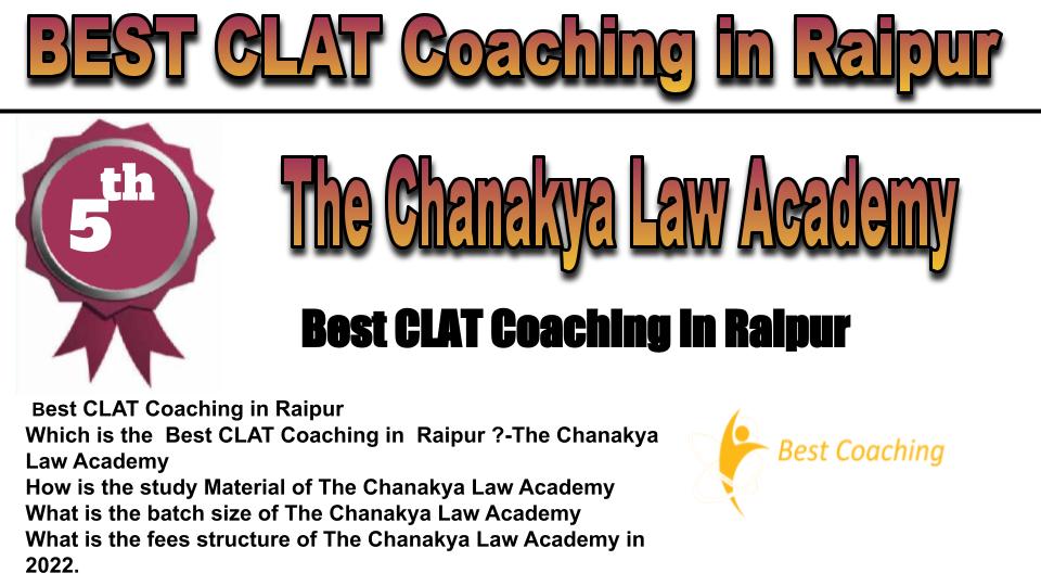 RANK 5 BEST CLAT Coaching in Raipur