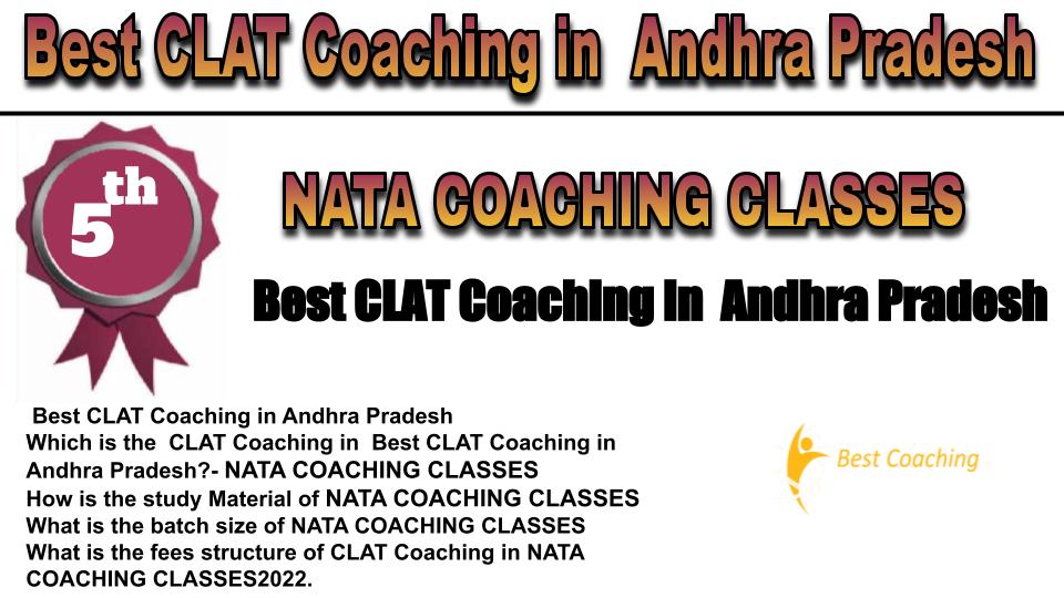 RANK 5 Best CLAT Coaching Andhra Pradesh