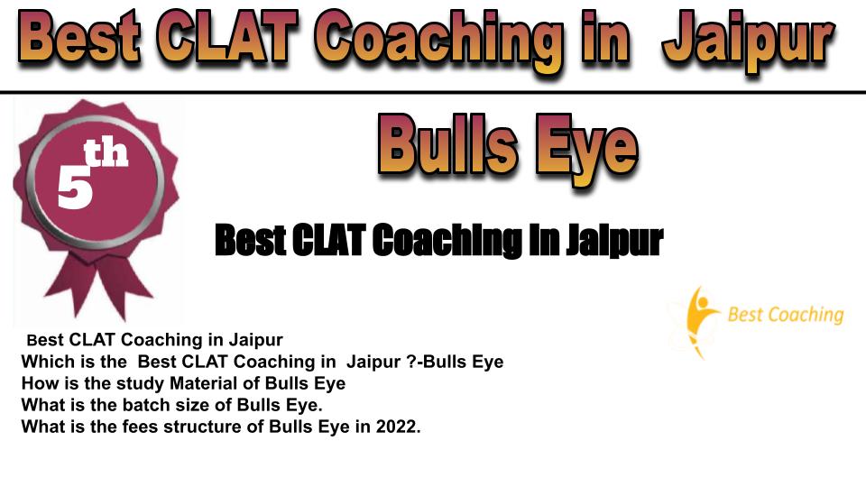RANK 5 Best CLAT Coaching in Jaipur
