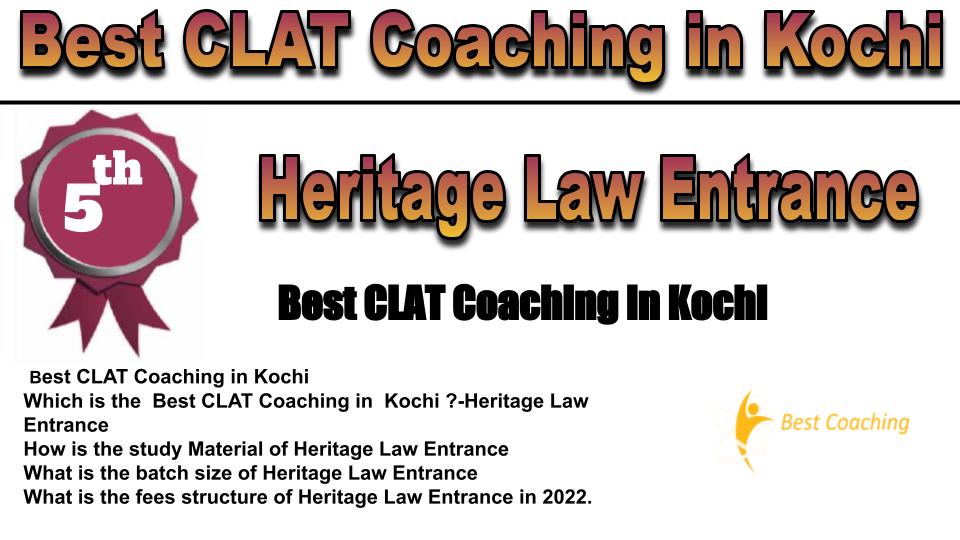 RANK 5 Best CLAT Coaching in Kochi