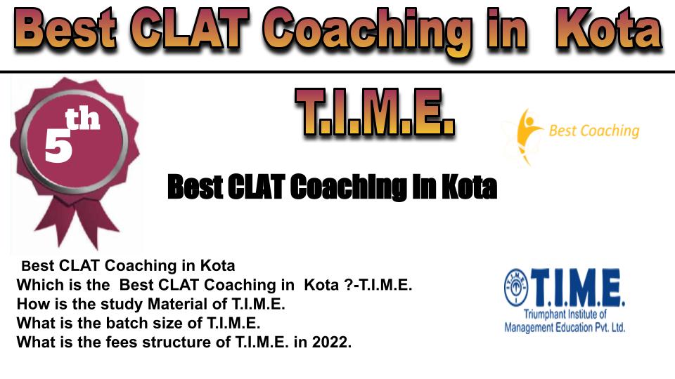 RANK 5 Best CLAT Coaching in Kota