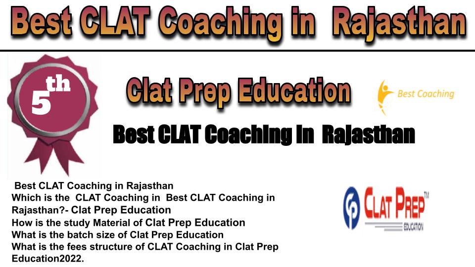 RANK 5 Best CLAT Coaching in Rajasthan