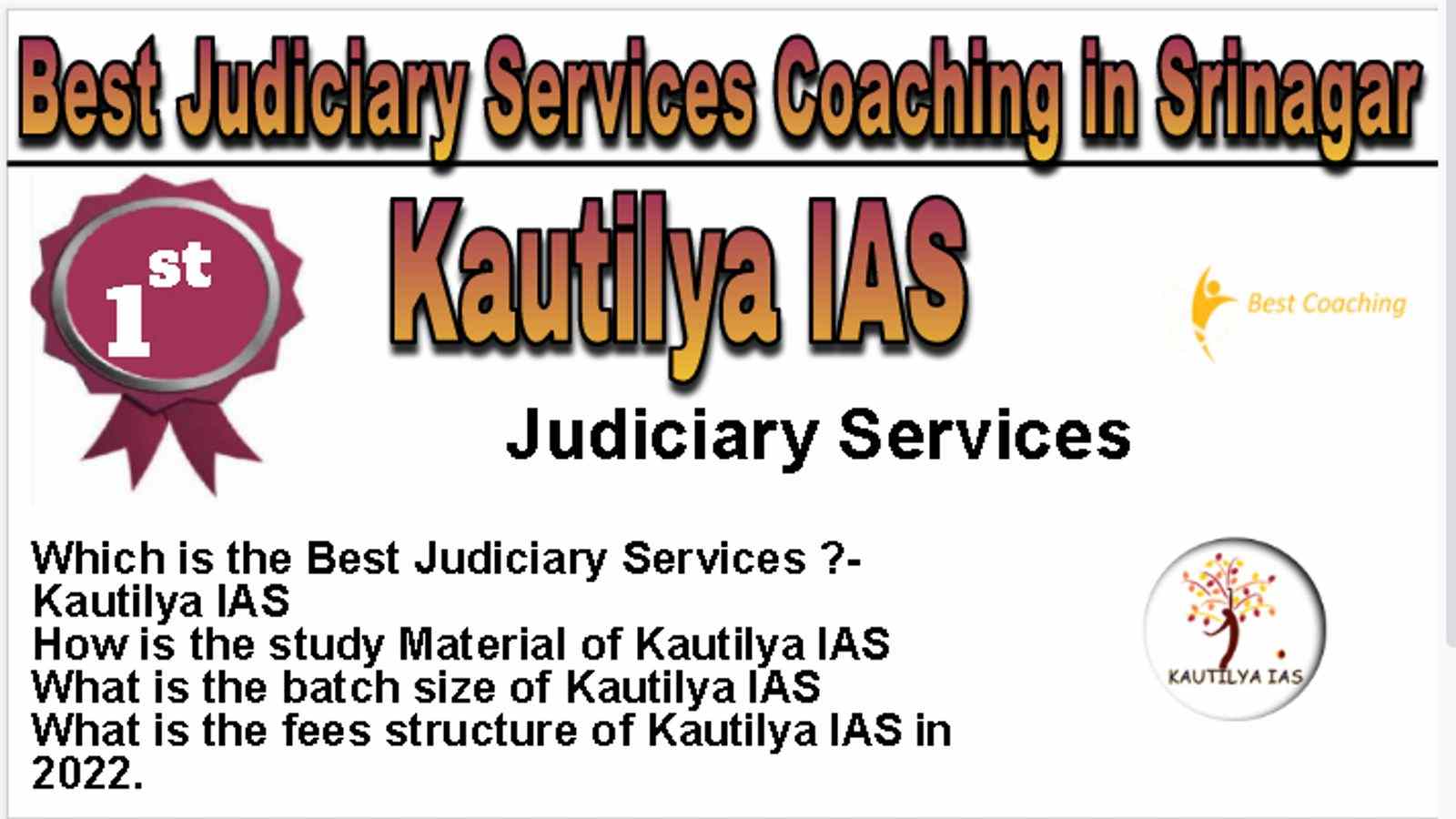 Rank 1 Best Judiciary Services Coaching in Srinagar