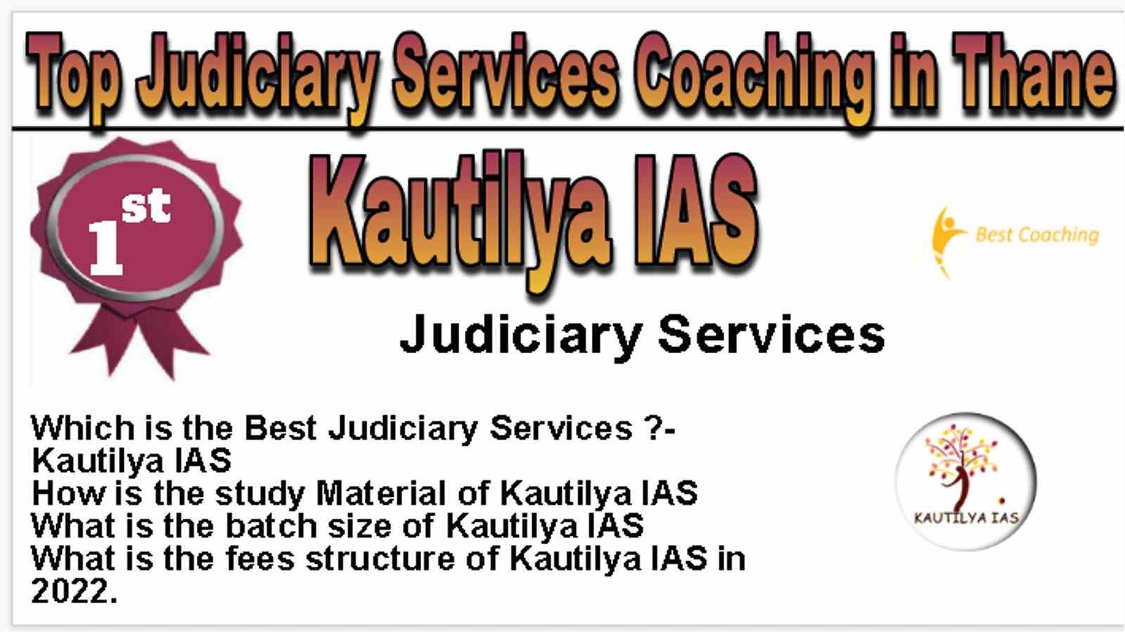 Rank 1 Best Judiciary Services Coaching in Thane