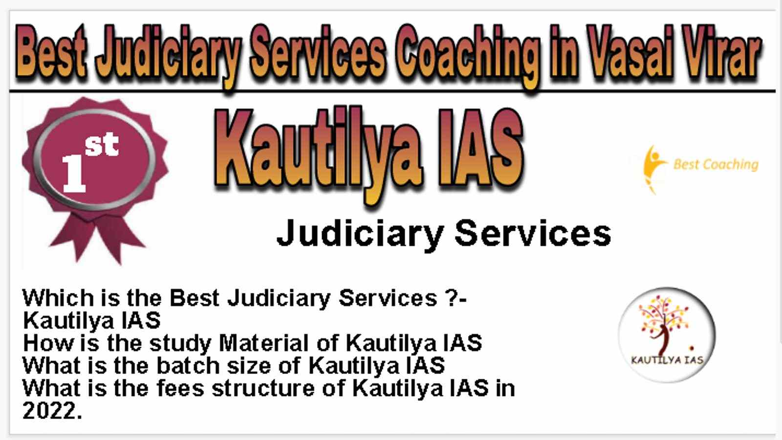 Rank 1 Best Judiciary Services Coaching in Vasai and Virar