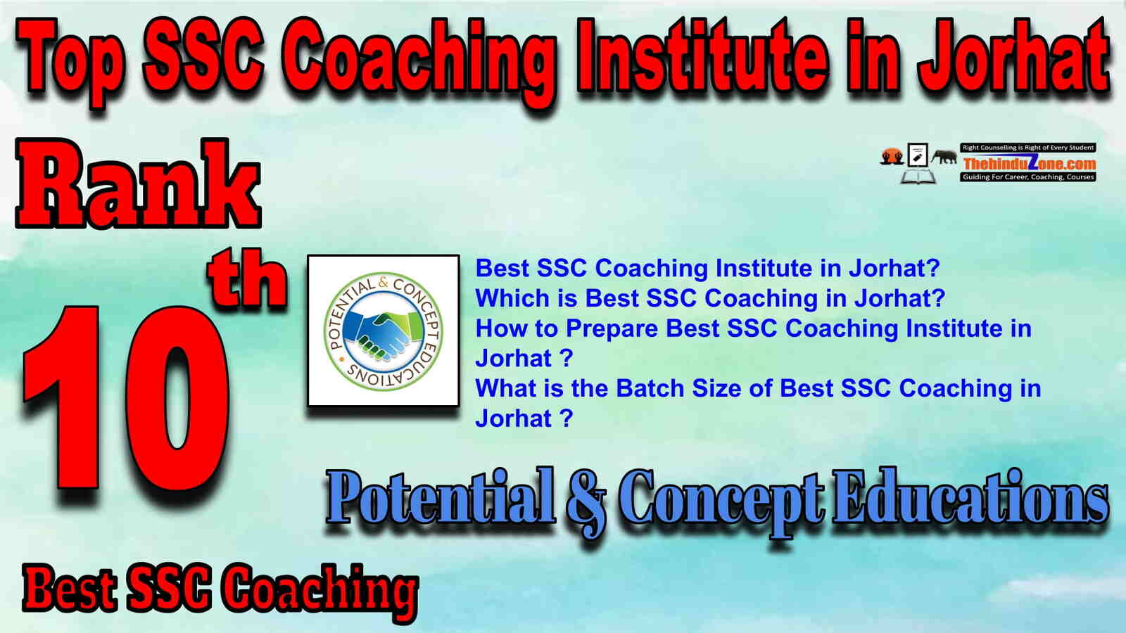Rank 10 Best SSC Coaching in Jorhat