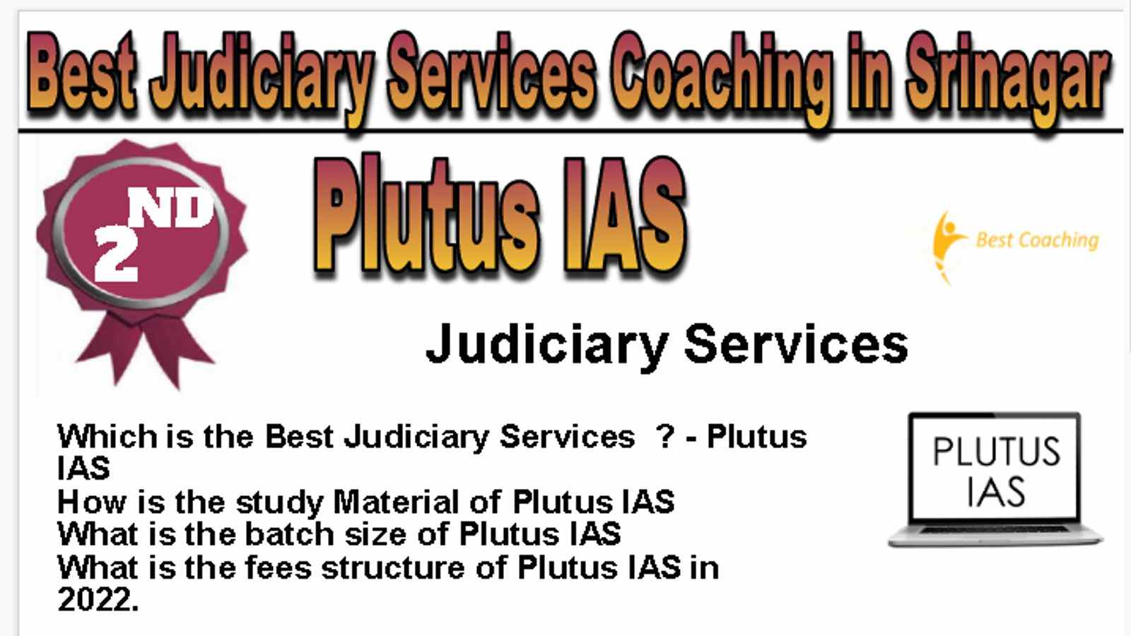Rank 2 Best Judiciary Services Coaching in Srinagar