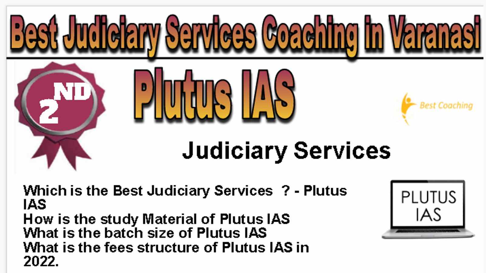 Rank 2 Best Judiciary Services Coaching in Varanasi