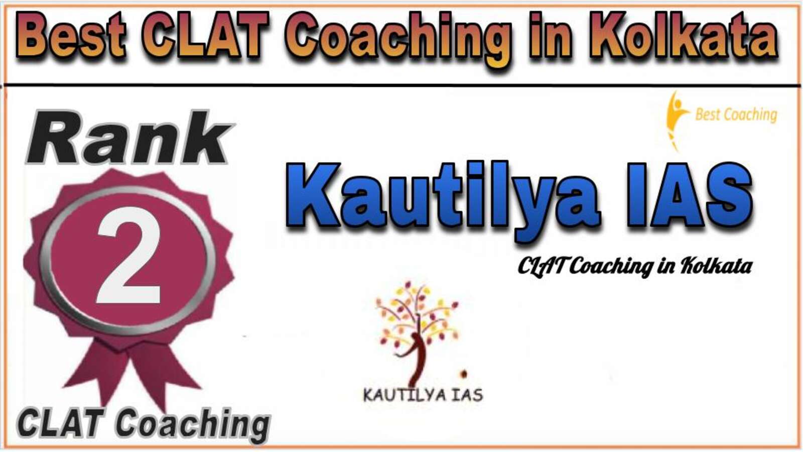 Rank 2. Kautilya IAS Best CLAT Coaching in Kolkata
