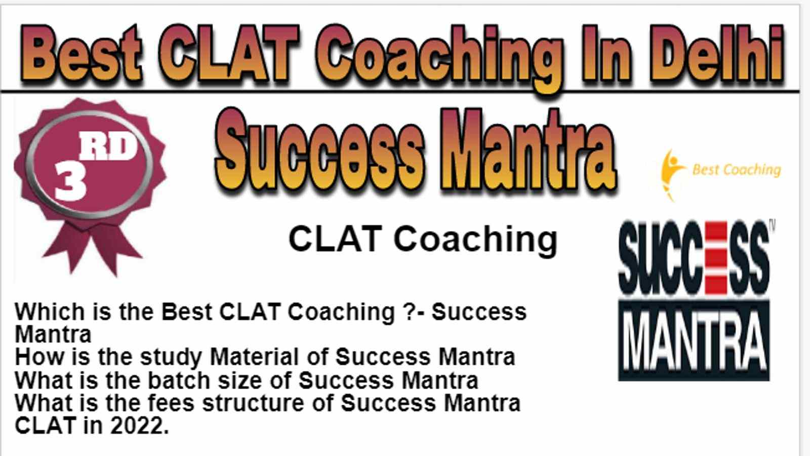 Rank 3 Best CLAT Coaching In Delhi